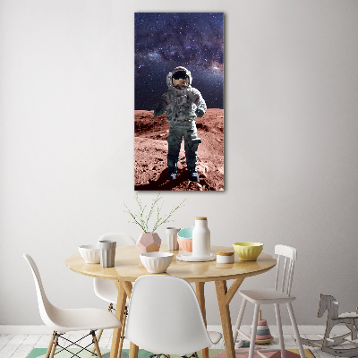 Foto obraz szkło hartowane pionowy Astronauta