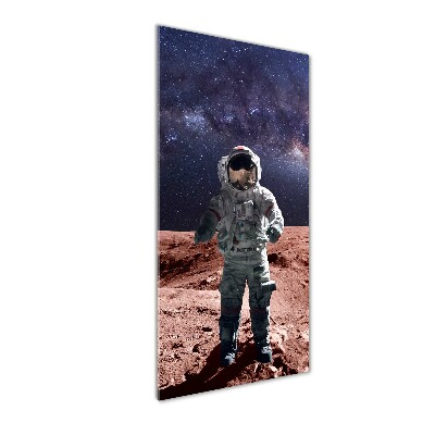 Foto obraz szkło hartowane pionowy Astronauta