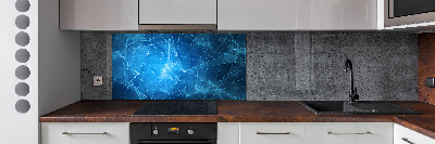 Panel do kuchni Niebieskie linie