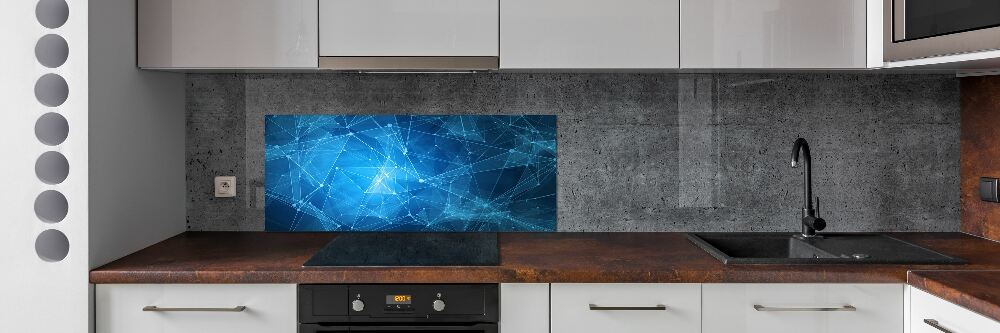 Panel do kuchni Niebieskie linie