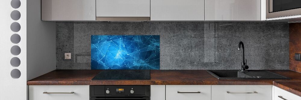 Panel do kuchni Niebieskie linie