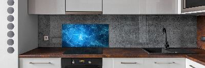 Panel do kuchni Niebieskie linie
