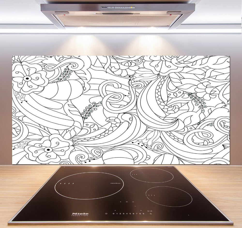 Panel między meble w kuchni Ornamenty