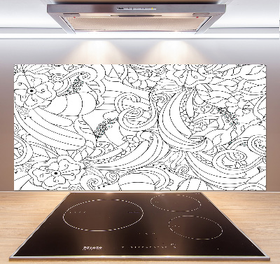 Panel między meble w kuchni Ornamenty