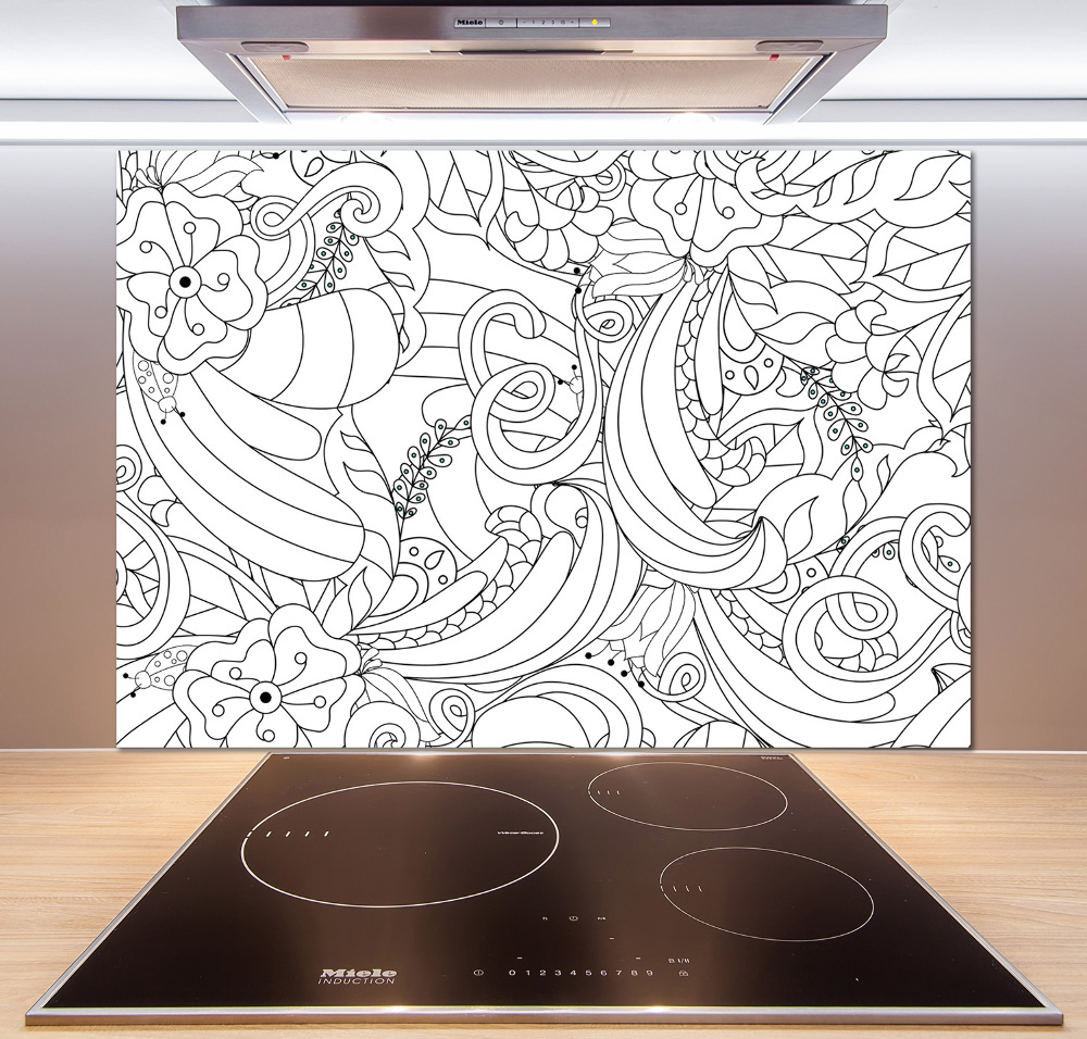 Panel między meble w kuchni Ornamenty