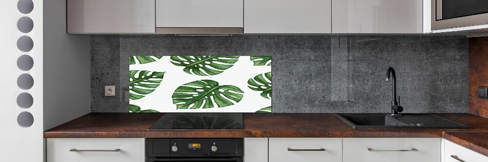 Panel między meble w kuchni Monstera