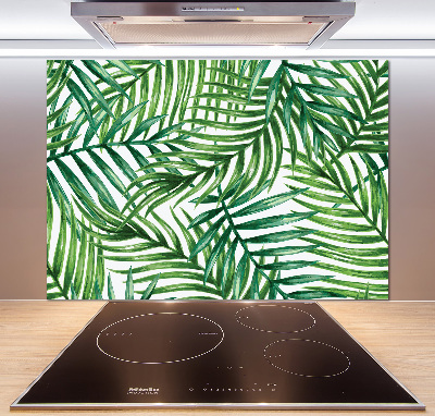 Panel dekor szkło Liście palmy