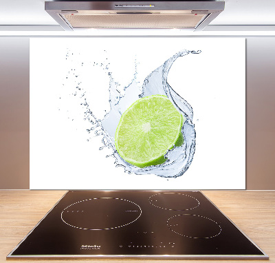 Panel szklany do kuchni Limonka