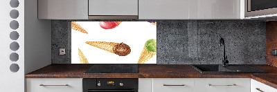 Panel szklany do kuchni Lody