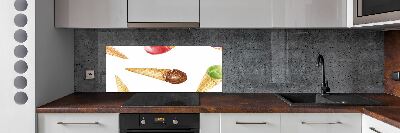 Panel szklany do kuchni Lody