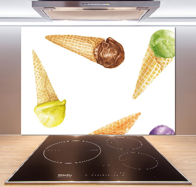 Panel szklany do kuchni Lody