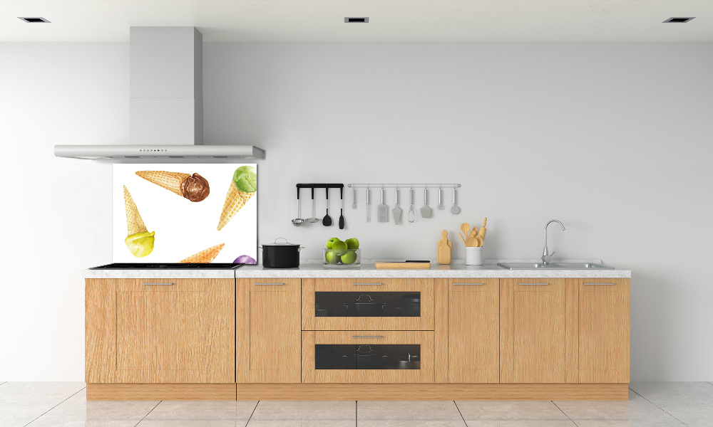 Panel szklany do kuchni Lody