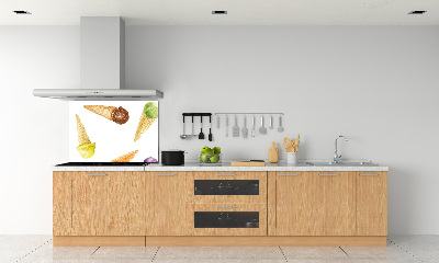Panel szklany do kuchni Lody