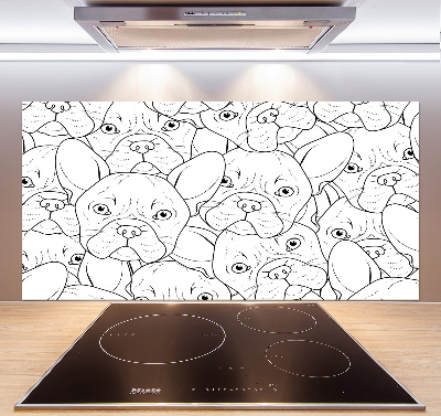 Panel do kuchni Buldogi francuskie