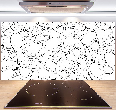 Panel do kuchni Buldogi francuskie
