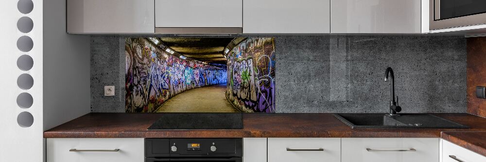 Panel do kuchni Graffiti w metrze