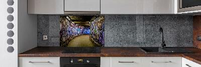 Panel do kuchni Graffiti w metrze