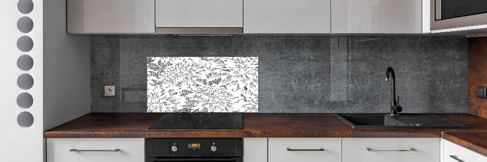 Panel do kuchni Kwiatowy wzór