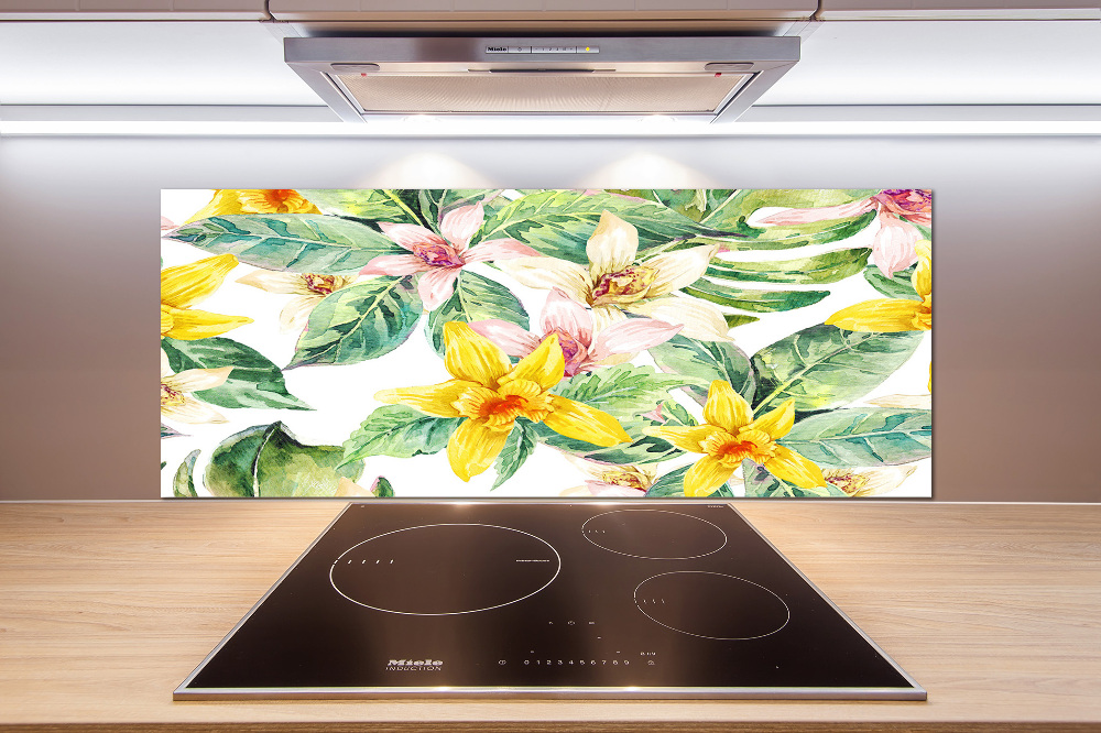 Panel między meble w kuchni Orchidea