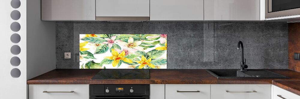 Panel między meble w kuchni Orchidea