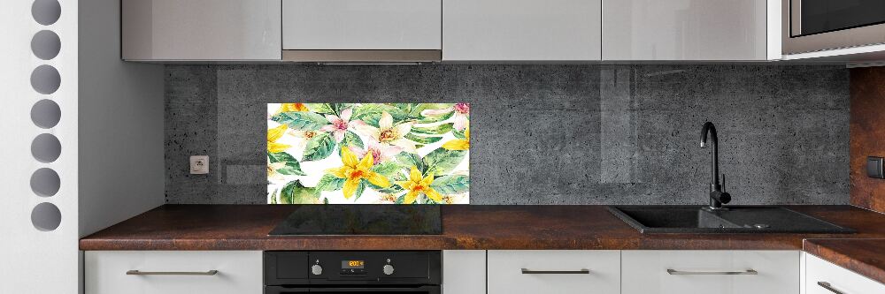 Panel między meble w kuchni Orchidea