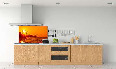 Panel lacobel Zachód słońca plaża