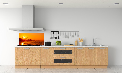 Panel lacobel Zachód słońca plaża