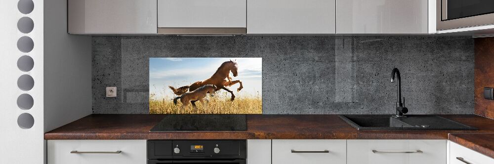 Panel lacobel Klacz ze źrebięciem