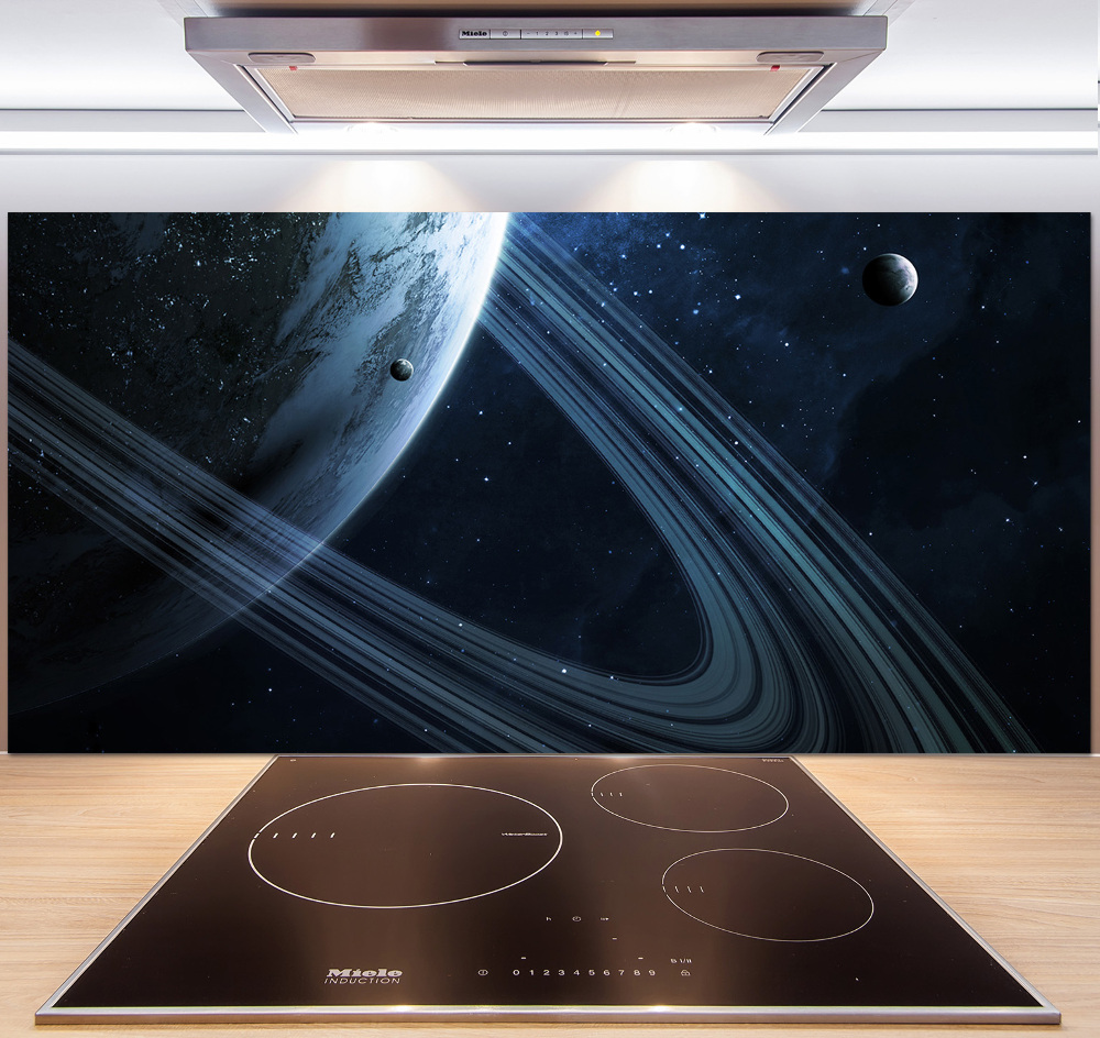 Panel szklany do kuchni Planeta