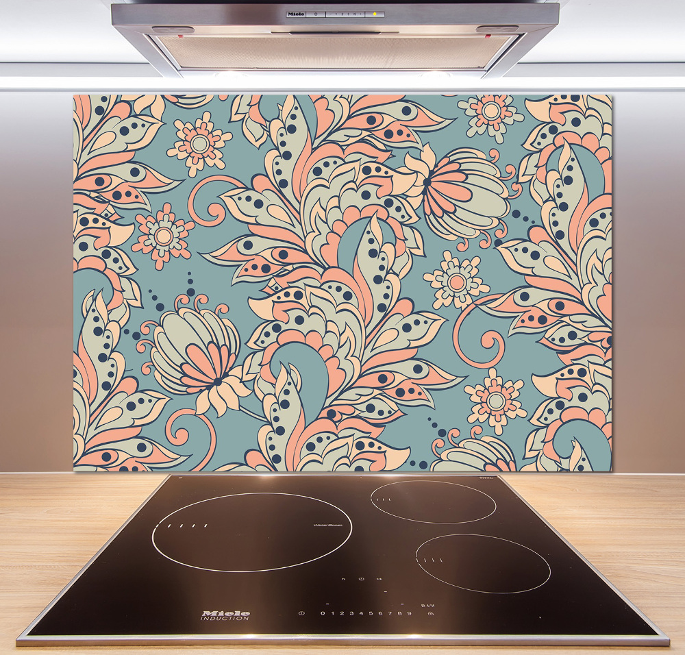 Panel do kuchni Kwiaty etniczne