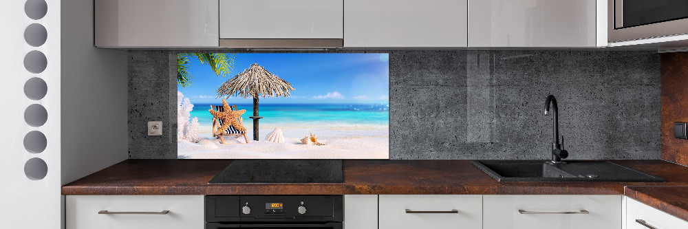 Panel do kuchni Wakacje na plaży