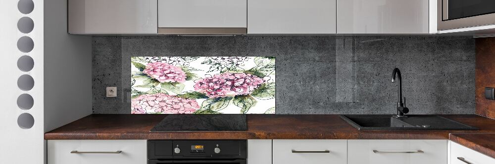Panel między meble w kuchni Hortensja