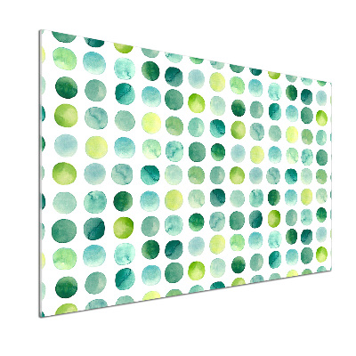 Panel do kuchni Zielone kropki