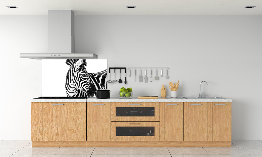 Panel do kuchni Zebra w śniegu