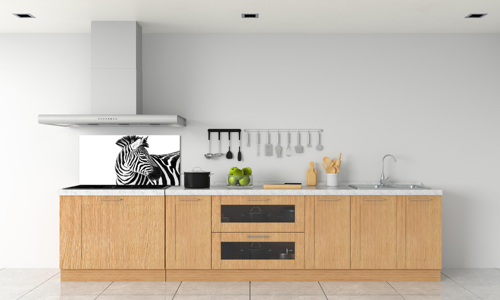 Panel do kuchni Zebra w śniegu