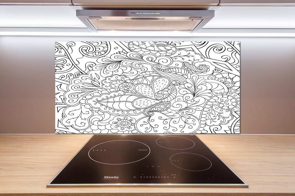 Panel między meble w kuchni Ornamenty