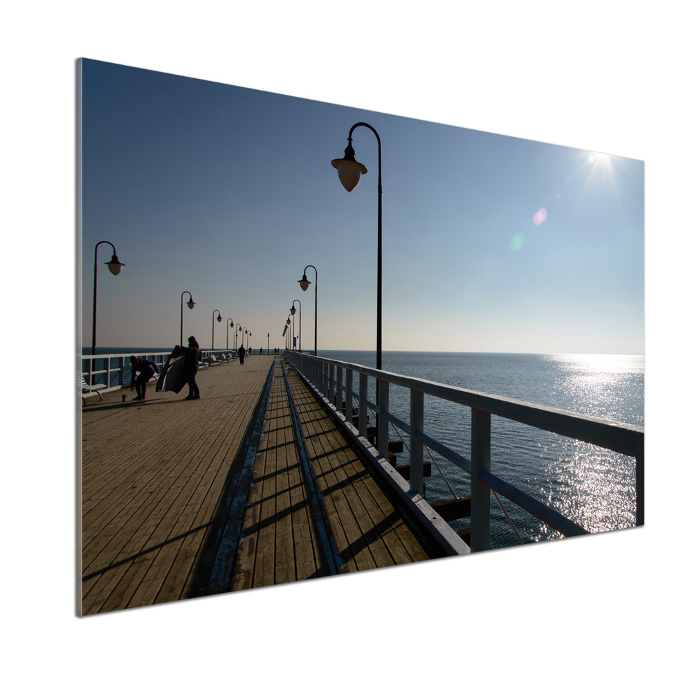 Panel dekor szkło Molo w Gdyni