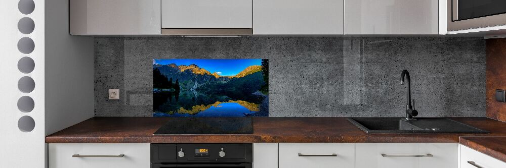 Panel szklany do kuchni Tatry