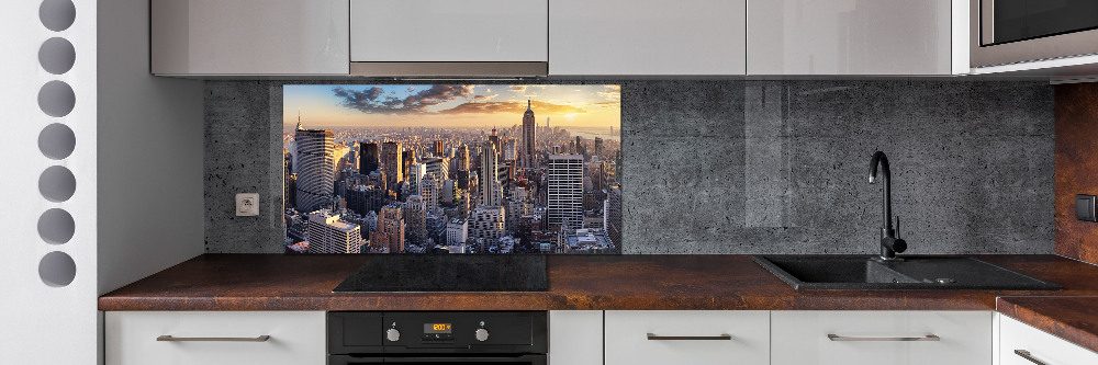 Panel lacobel Nowy Jork lot ptaka