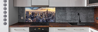 Panel lacobel Nowy Jork lot ptaka