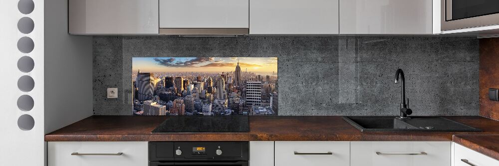 Panel lacobel Nowy Jork lot ptaka