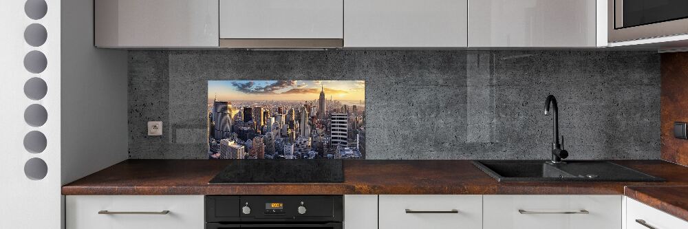 Panel lacobel Nowy Jork lot ptaka