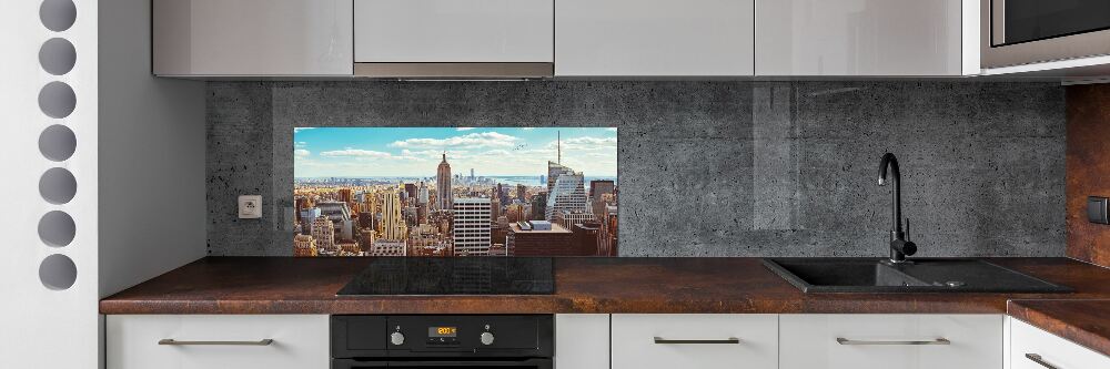 Panel lacobel Nowy Jork lot ptaka