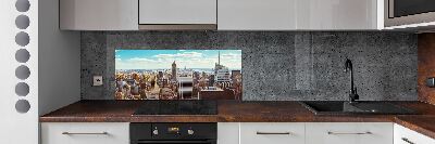Panel lacobel Nowy Jork lot ptaka