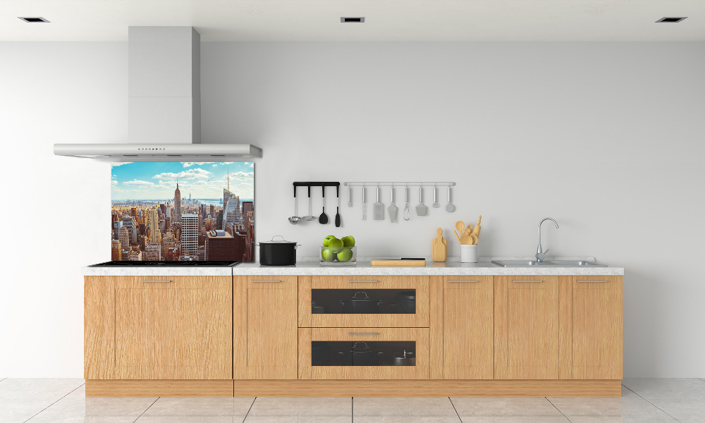 Panel lacobel Nowy Jork lot ptaka
