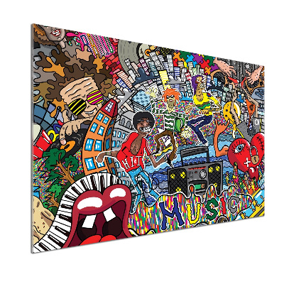 Panel do kuchni Muzyczny kolaż