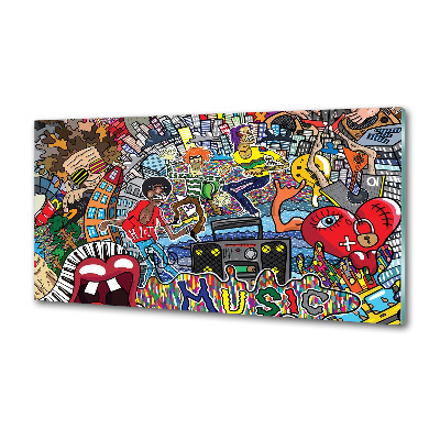 Panel do kuchni Muzyczny kolaż