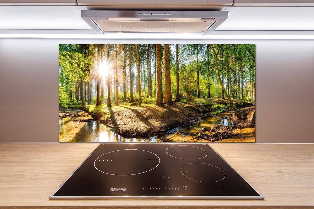 Panel dekor szkło Panorama las
