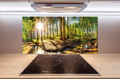 Panel dekor szkło Panorama las
