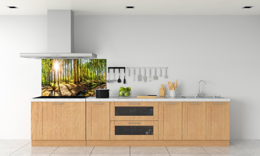 Panel dekor szkło Panorama las